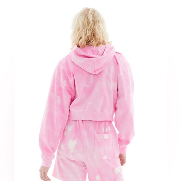 Sporty & Rich Pink Tie Dye Hoodie Size Small - Picture 2 of 10